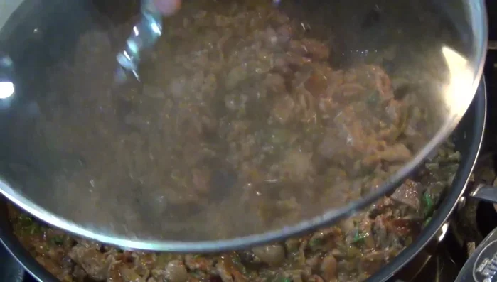 Turn off the heat, adjust seasoning with salt as needed, and serve.