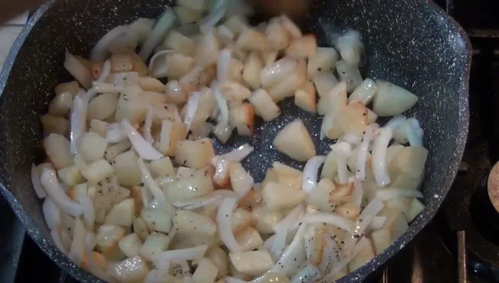 Season with salt and pepper to taste. Add 1 1/2 cups of water (more if needed for desired consistency).
