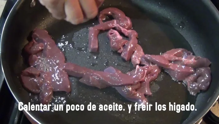 Heat oil in a pan and fry the liver until cooked through.