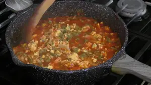 Healthy Nopales with Eggs in Tatemada Sauce Recipe