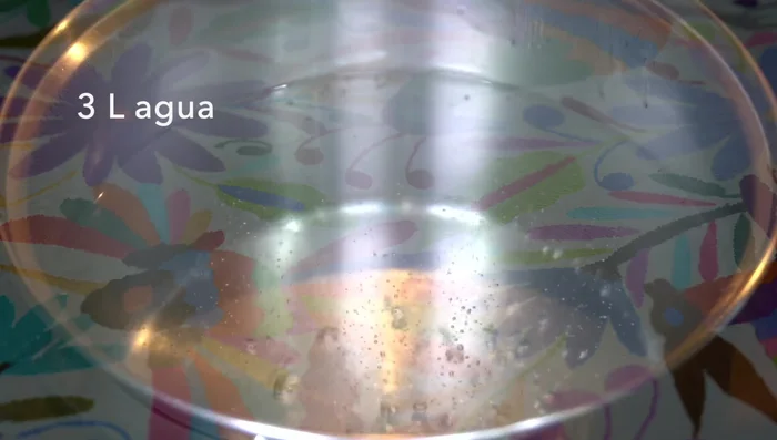 Boil water with salt in a separate pot. Add spaghetti and cook for about 10 minutes.