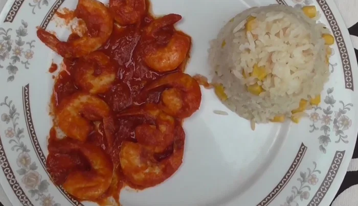 Serve the deviled shrimp. Enjoy!