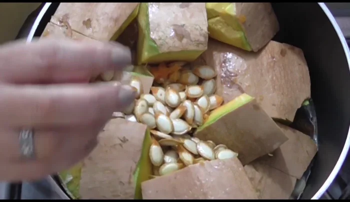 Optional: Add pumpkin seeds.