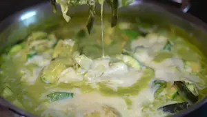 Creamy Zucchini with Poblano Chili Sauce & Chicken