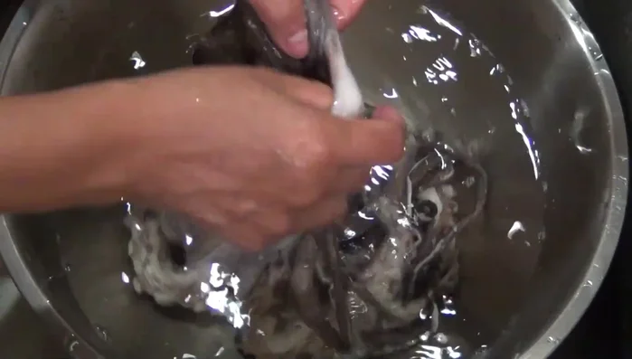 Wash the octopus thoroughly. (143.18)