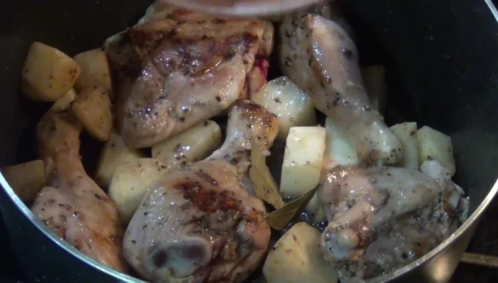 Add the bay leaf and thyme.