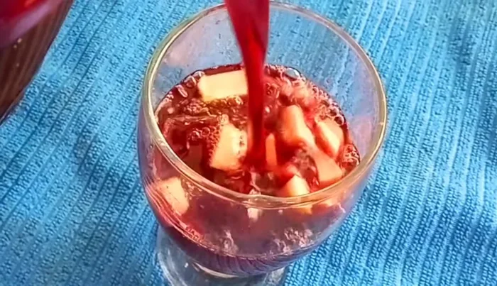 Serve chilled in glasses filled with ice.