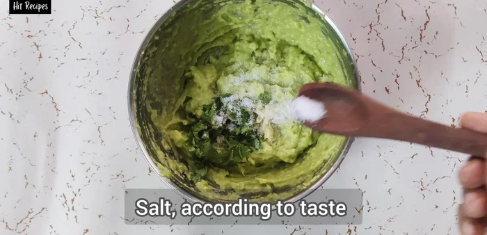 Add one tablespoon of chopped fresh coriander leaves, salt to taste, and one teaspoon of lemon juice. Add a small green chili if desired.