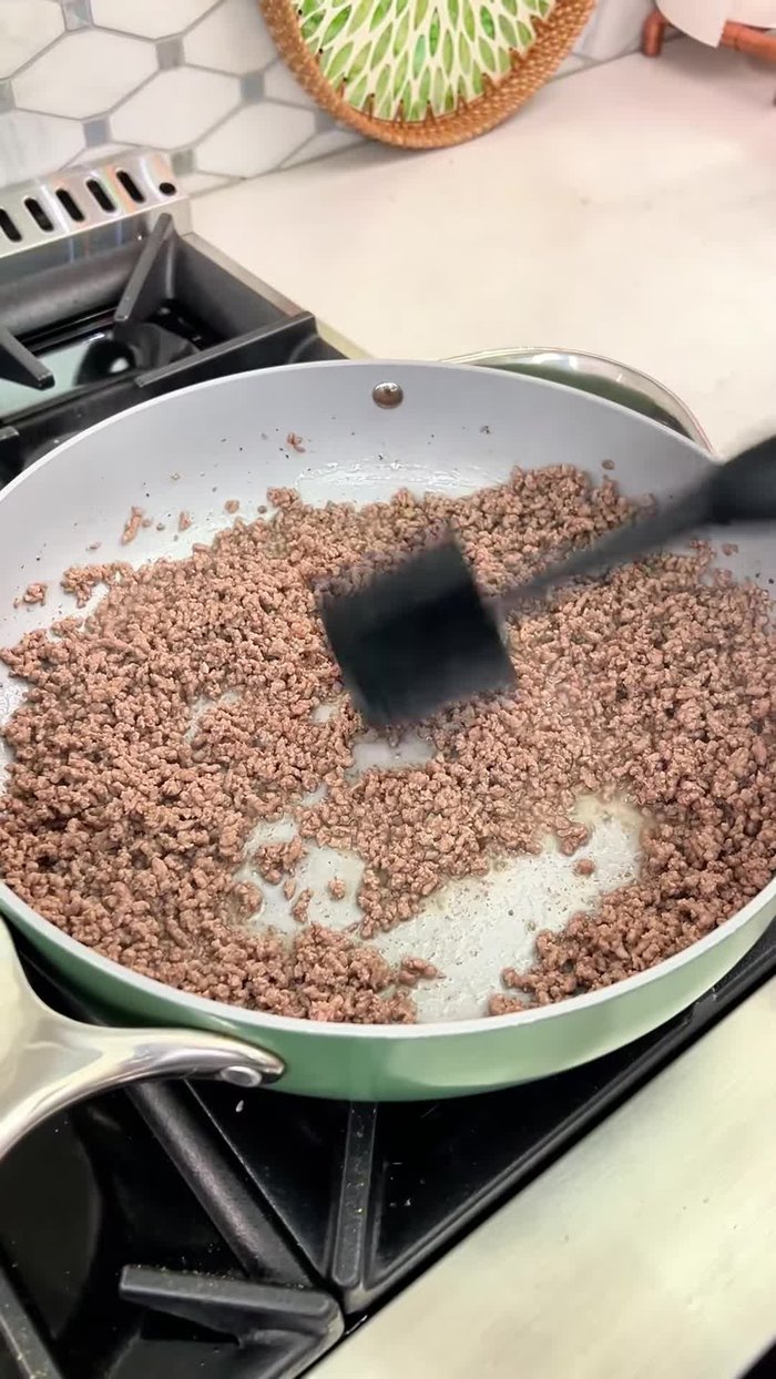Add thick salsa to the skillet.