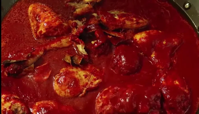 Simmer until the sauce thickens.