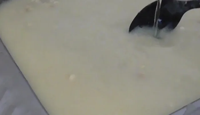 Wash the corn: Thoroughly wash the cooked corn in the sink, changing the water until both the corn and water are completely clear and transparent.