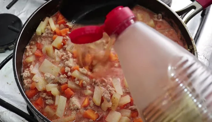 Add 2 tablespoons of apple cider vinegar and granulated broth (or salt to taste).