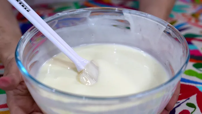Pour mixture into the chilled mold and refrigerate for 4-6 hours or overnight.