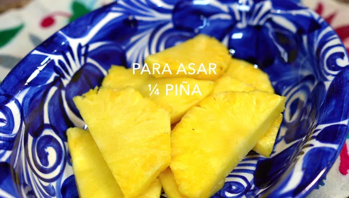 Prepare pineapple pico: Chop tomatoes, red onion, and pineapple. Mix with habanero pepper, cilantro and lemon juice.
