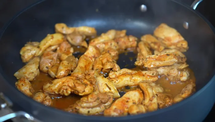 Add mushrooms and season with salt. Cook for 4-5 minutes.